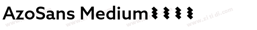 AzoSans Medium字体转换